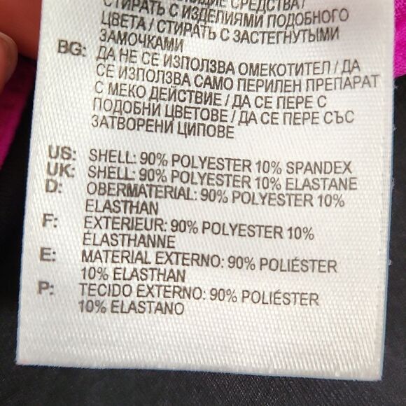 ☔️💜Adidas Black & Fuchsia Cropped Athletic Pants Medium - Picture 13 of 13